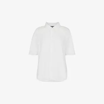 Хлопковая рубашка с короткими рукавами Mia Whistles, белый