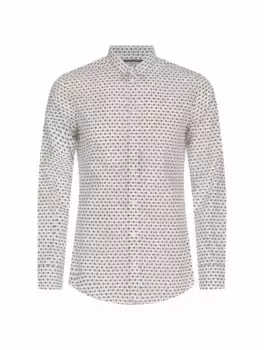 Хлопковая рубашка с монограммой Dolce&Gabbana, мультиколор