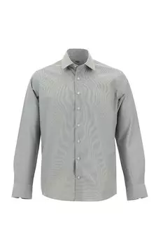 Хлопковая рубашка с острым воротником Kigili, серый