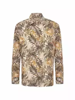 Хлопковая рубашка с принтом Alessandro Gherardi, мультиколор