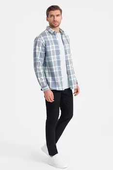 Хлопковая рубашка с принтом Ombre, белый