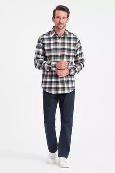 Хлопковая рубашка с принтом Ombre, белый