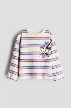 Хлопковая рубашка с рисунком H&M, мультиколор