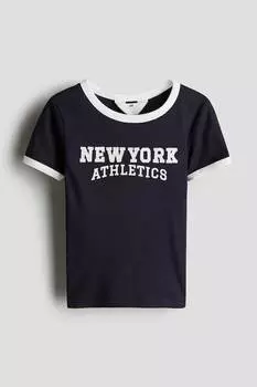 Хлопковая рубашка с рисунком H&M, мультиколор