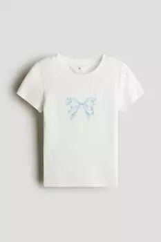 Хлопковая рубашка с рисунком H&M, мультиколор