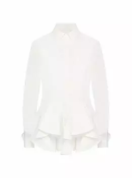 Хлопковая рубашка с воланами Givenchy