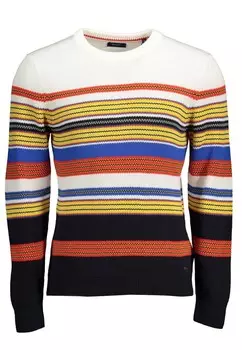 Хлопковая рубашка с вышитым логотипом Gant, синий