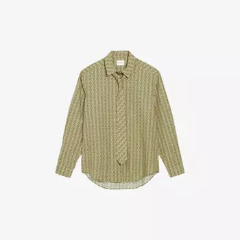 Хлопковая рубашка с завязками Claudie Pierlot, цвет divers