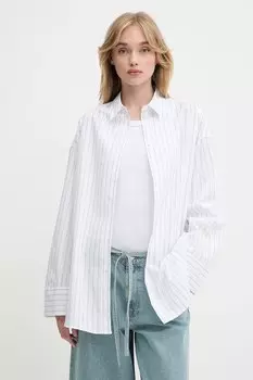 Хлопковая рубашка SAMARIKA Samsoe Samsoe, белый