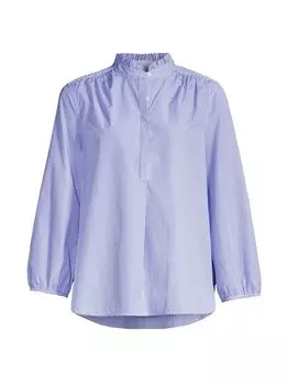 Хлопковая рубашка Sara B Birds of Paradis, синий