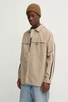 Хлопковая рубашка Seward Quiksilver, бежевый