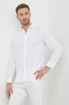 Хлопковая рубашка Sisley, белый