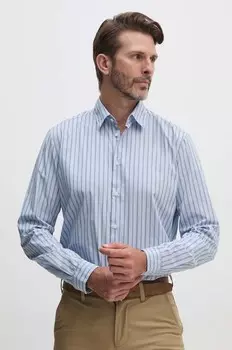 Хлопковая рубашка Sisley, синий