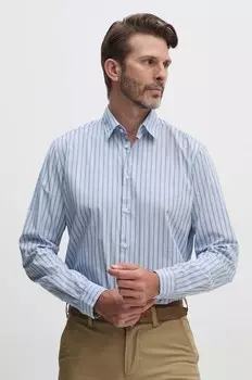 Хлопковая рубашка Sisley, синий