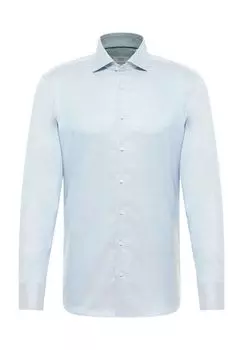 Хлопковая рубашка SLIM FIT ETERNA, цвет Leave