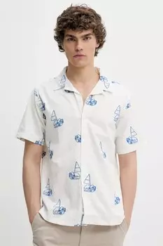 Хлопковая рубашка Solid, белый