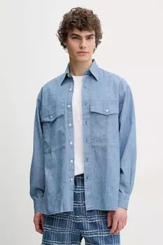 Хлопковая рубашка Sunflower, синий