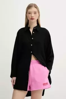 Хлопковая рубашка Superdry, черный