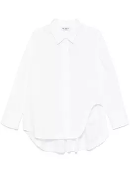 Хлопковая рубашка The Attico, белый