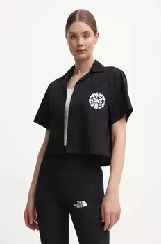 Хлопковая рубашка The North Face, черный
