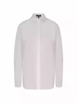 Хлопковая рубашка Theory, белый