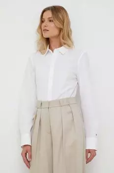 Хлопковая рубашка Tommy Hilfiger, белый