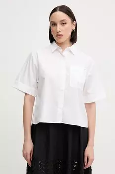 Хлопковая рубашка Tommy Hilfiger, белый