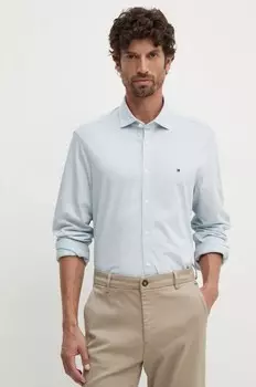 Хлопковая рубашка Tommy Hilfiger, синий