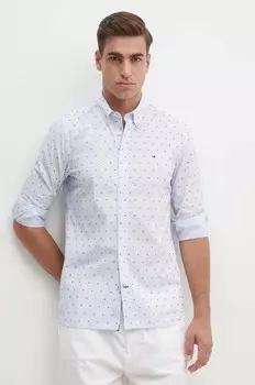 Хлопковая рубашка Tommy Hilfiger, синий