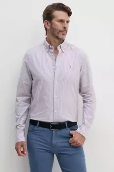 Хлопковая рубашка Tommy Hilfiger, синий
