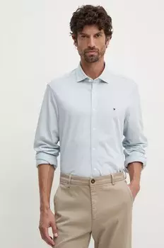 Хлопковая рубашка Tommy Hilfiger, синий