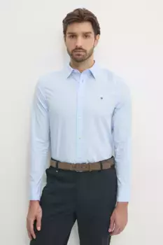 Хлопковая рубашка Tommy Hilfiger, синий