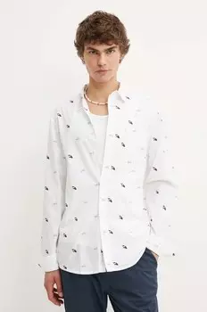 Хлопковая рубашка Tommy Jeans, белый