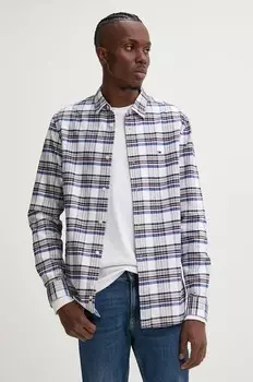 Хлопковая рубашка Tommy Jeans, белый