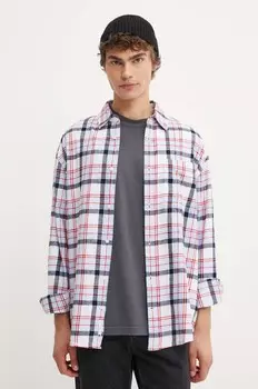 Хлопковая рубашка Tommy Jeans, белый