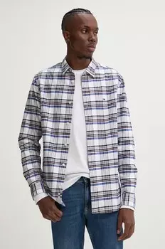 Хлопковая рубашка Tommy Jeans, белый