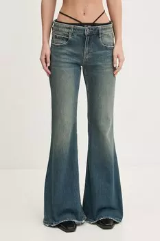 Хлопковая рубашка Tommy Jeans, серый