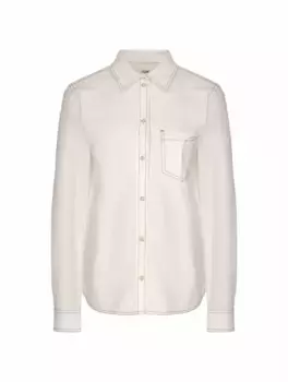 Хлопковая рубашка TOTEME, белый