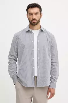 Хлопковая рубашка Trussardi, темно-синий