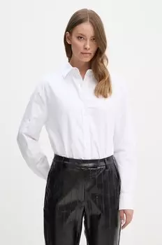 Хлопковая рубашка United Colors of Benetton, белый