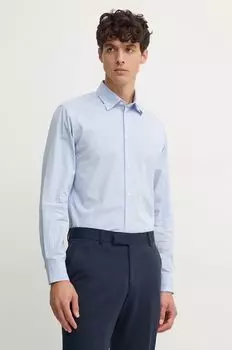 Хлопковая рубашка United Colors Of Benetton, синий