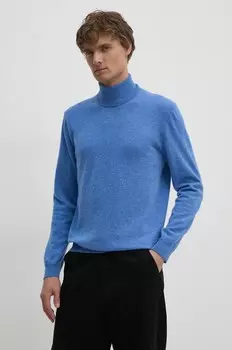 Хлопковая рубашка United Colors of Benetton, синий