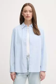 Хлопковая рубашка United Colors Of Benetton, синий