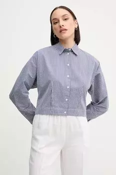 Хлопковая рубашка United Colors Of Benetton, синий