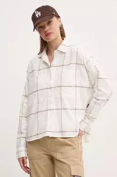 Хлопковая рубашка Vans, белый