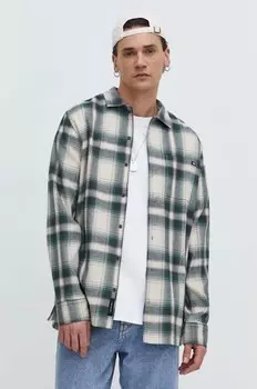 Хлопковая рубашка Vans, зеленый