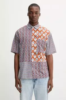 Хлопковая рубашка VICENTE Desigual, синий