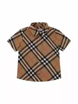 Хлопковая рубашка Vintage Check Burberry, мультиколор