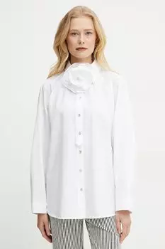 Хлопковая рубашка VON Marella, белый