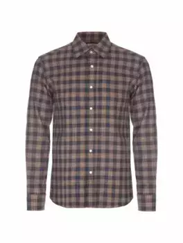 Хлопковая рубашка в клетку Alessandro Gherardi, мультиколор